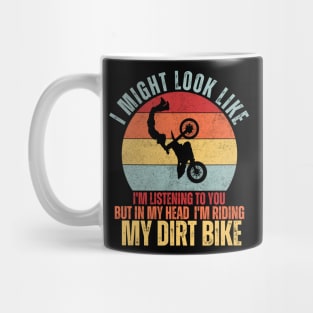 cool retro motocross dirt biker for dirt biker Mug